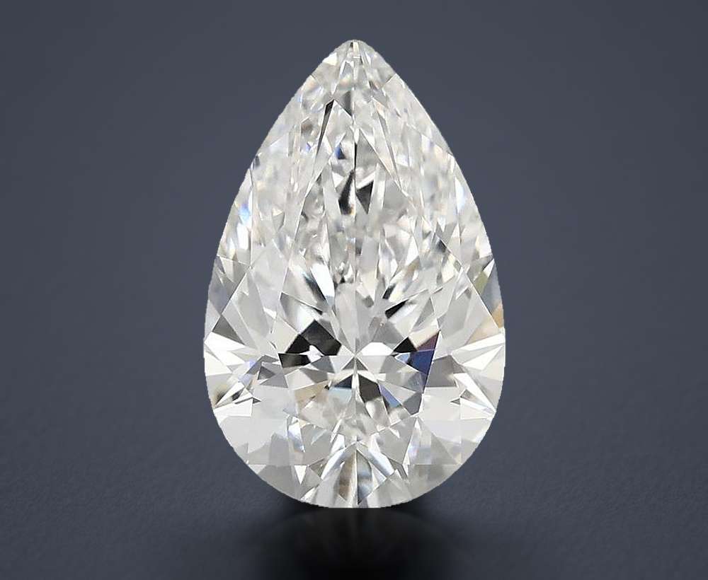 3.00 Carat Pear Lab Diamond
