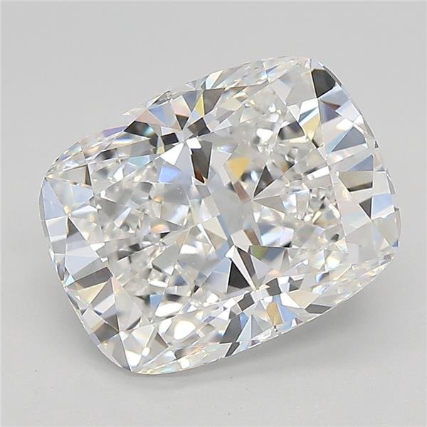 3.74ct E VVS2 Rare Carat Ideal Cut Cushion Lab Grown Diamond