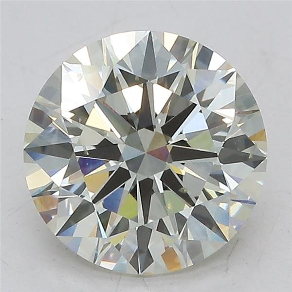 3.03ct J VS2 Rare Carat Ideal Cut Round Lab Grown Diamond