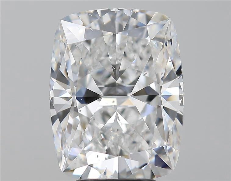 5.34ct E SI2 Rare Carat Ideal Cut Cushion Diamond