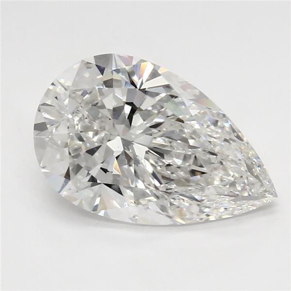 3.55ct F VS2 Rare Carat Ideal Cut Pear Lab Grown Diamond