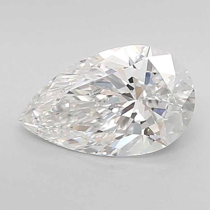 2.10ct F VS1 Rare Carat Ideal Cut Pear Lab Grown Diamond