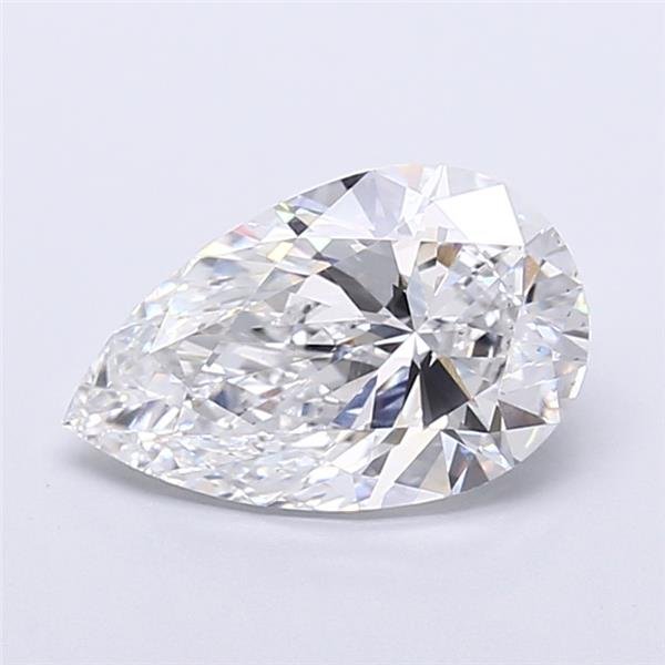 4.05ct E VS2 Rare Carat Ideal Cut Pear Lab Grown Diamond
