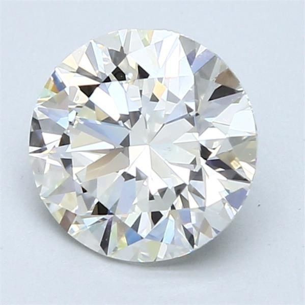 2.01ct H VS2 Rare Carat Ideal Cut Round Diamond