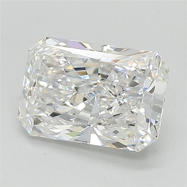 1.51ct D VS2 Rare Carat Ideal Cut Radiant Lab Grown Diamond
