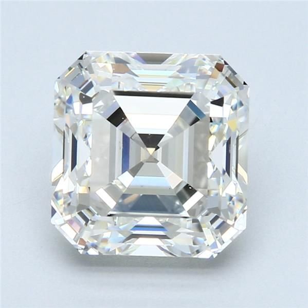 4.02ct J VS2 Very Good Cut Asscher Diamond