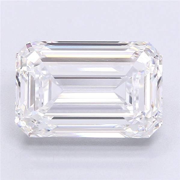 5.17ct E VVS2 Rare Carat Ideal Cut Emerald Lab Grown Diamond