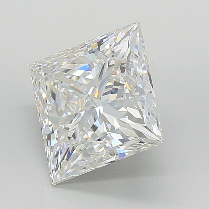 5.05ct F VS1 Rare Carat Ideal Cut Princess Lab Grown Diamond