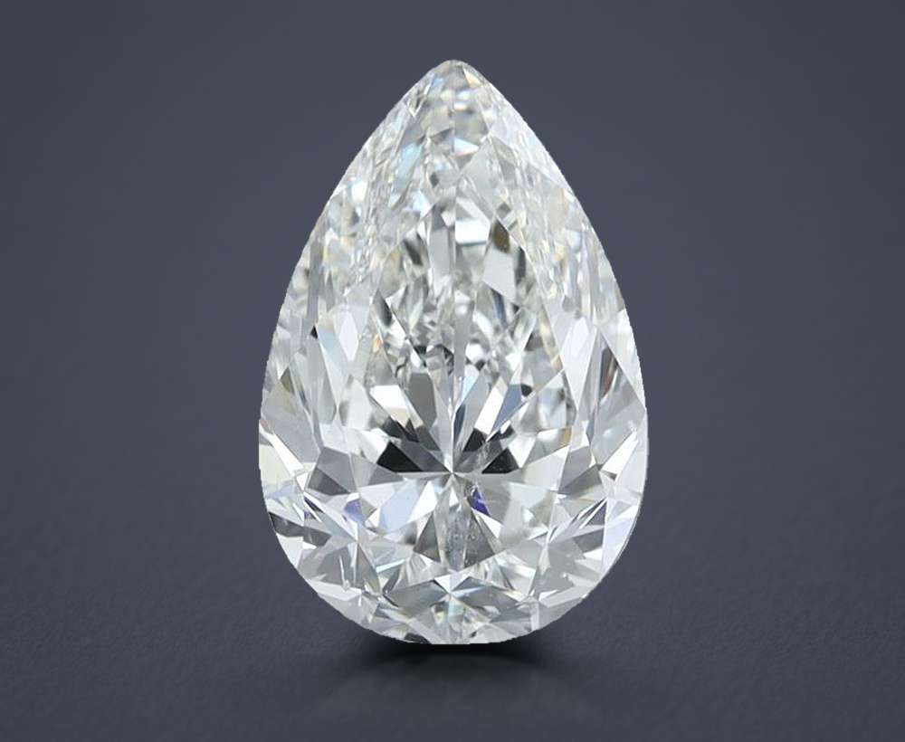 1.81 Carat Pear Natural Diamond