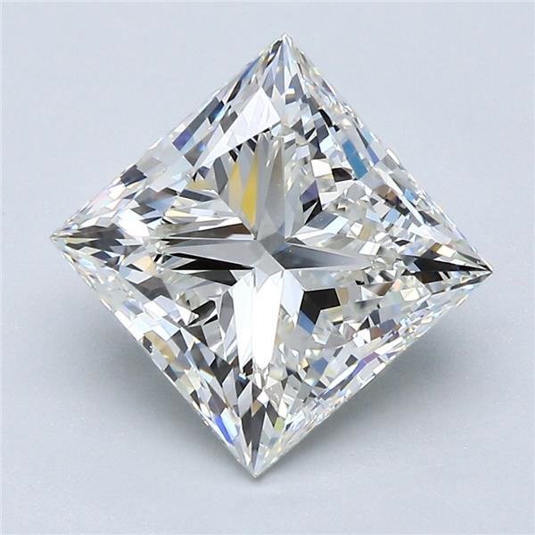 3.50ct I VVS2 Rare Carat Ideal Cut Princess Diamond