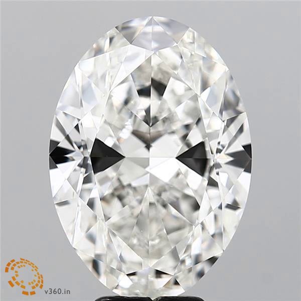 6.03ct H VS1 Rare Carat Ideal Cut Oval Diamond