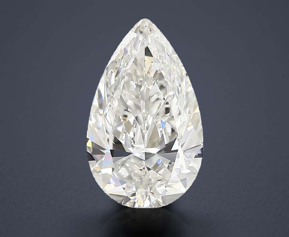 1.62 Carat Pear Natural Diamond