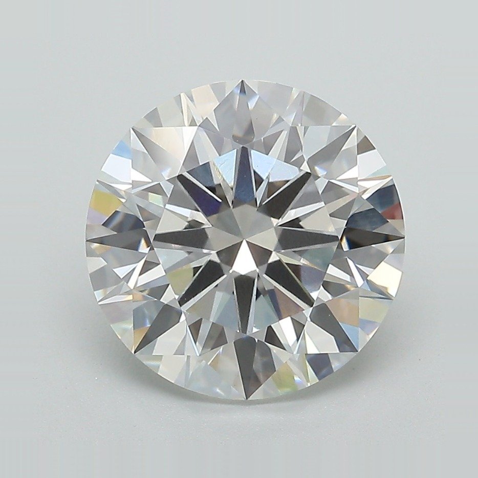 4.09ct E VVS2 Rare Carat Ideal Cut Round Lab Grown Diamond