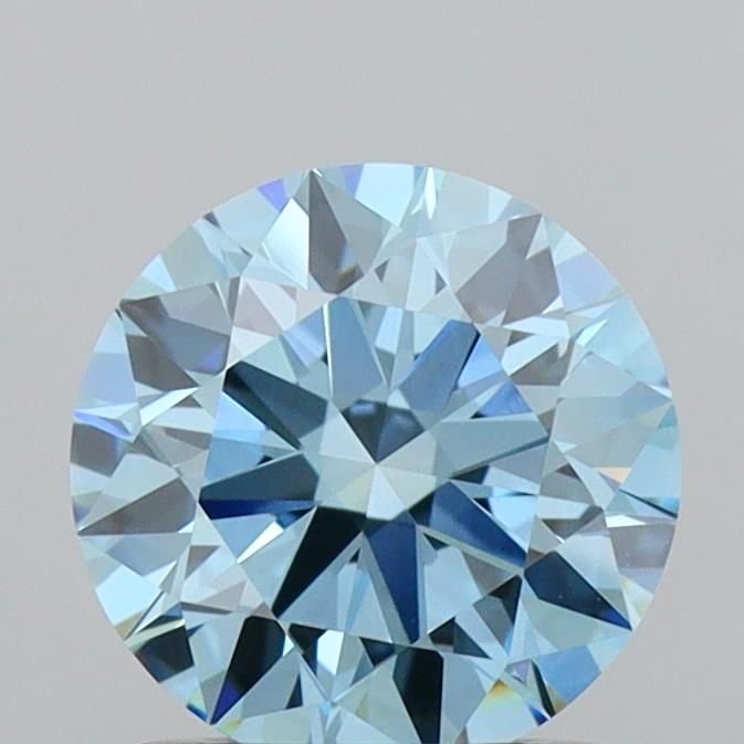 1.07 Ct. Fancy Vivid Blue Round Lab Diamond