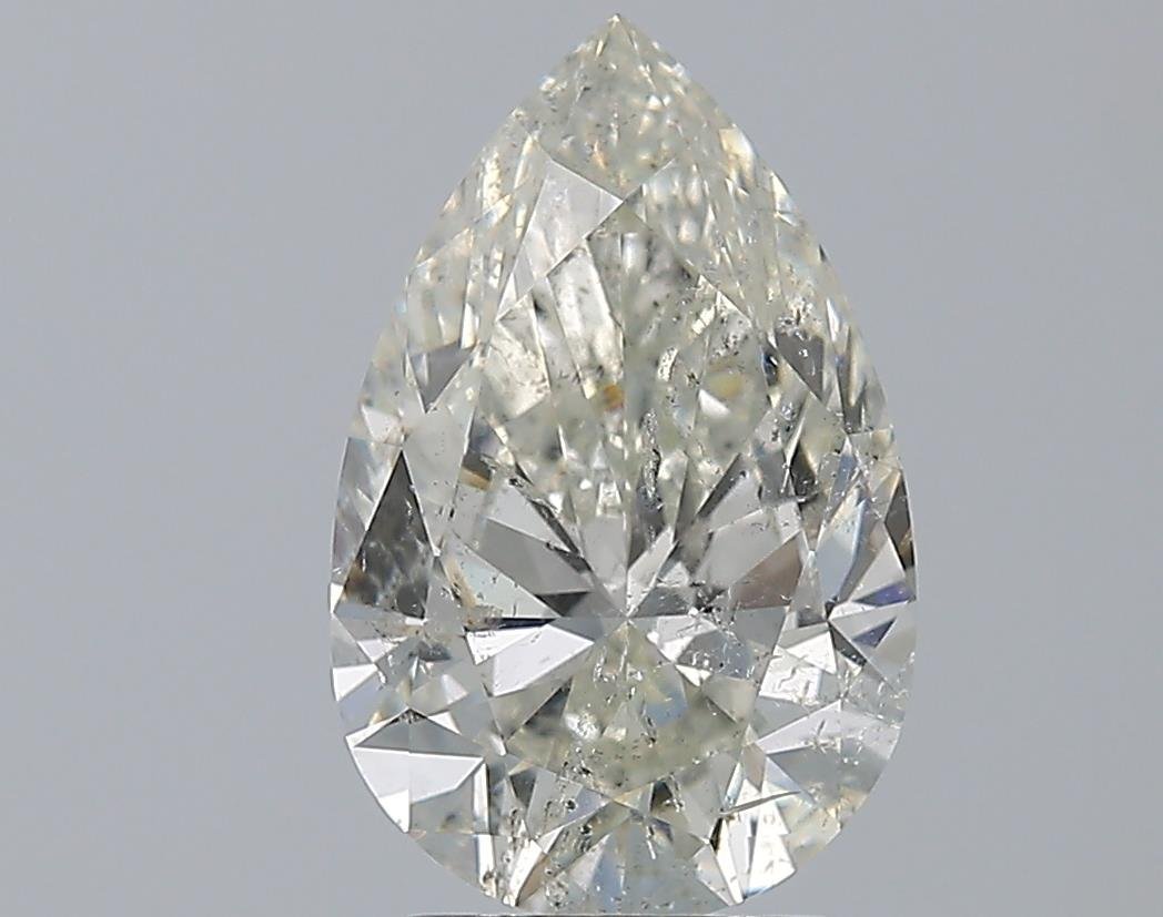 3.00ct I SI2 Rare Carat Ideal Cut Pear Diamond