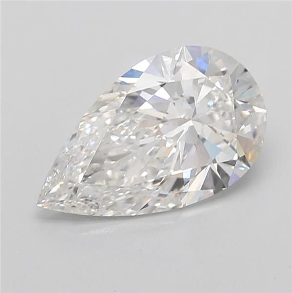 6.09ct F VVS2 Rare Carat Ideal Cut Pear Lab Grown Diamond