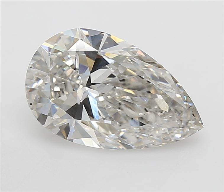 3.55ct H VS2 Rare Carat Ideal Cut Pear Lab Grown Diamond