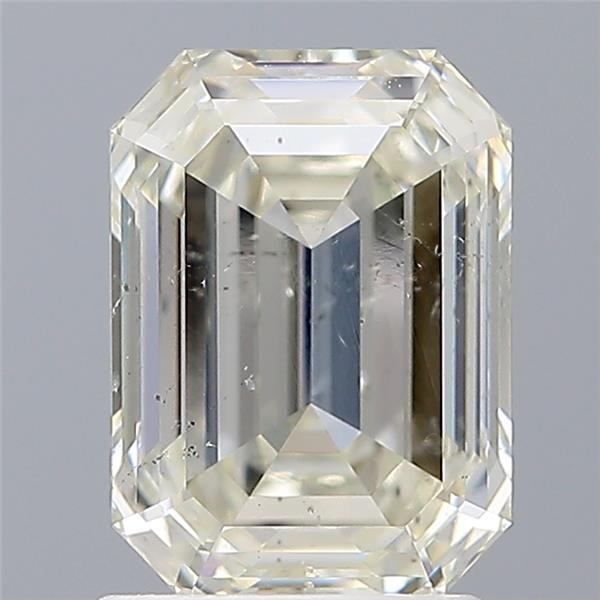 1.67ct J SI2 Rare Carat Ideal Cut Emerald Diamond