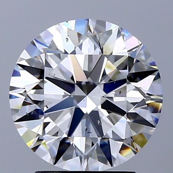 2.71ct E SI1 Rare Carat Ideal Cut Round Diamond