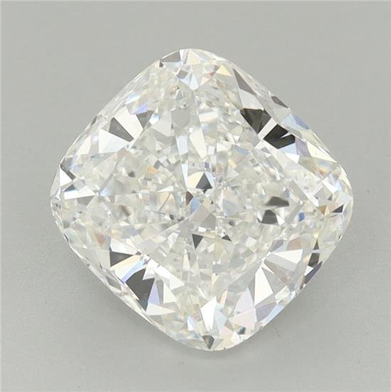 2.87ct F VVS2 Rare Carat Ideal Cut Cushion Lab Grown Diamond