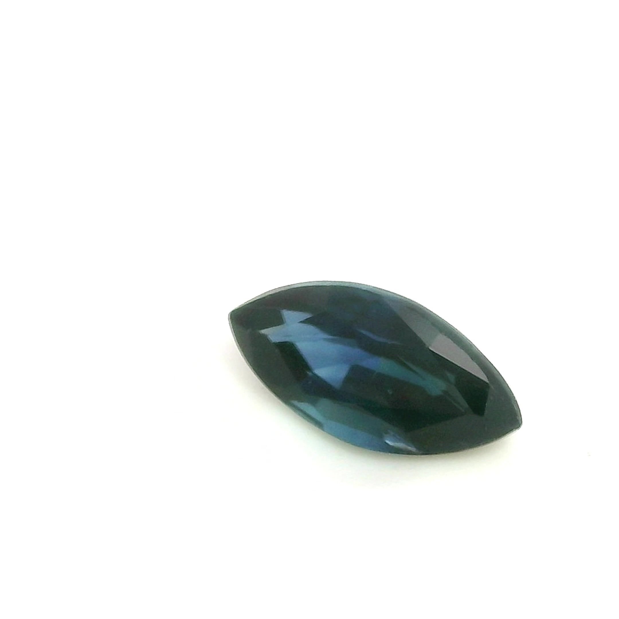 0.57 Carat Blue Marquise Sapphire