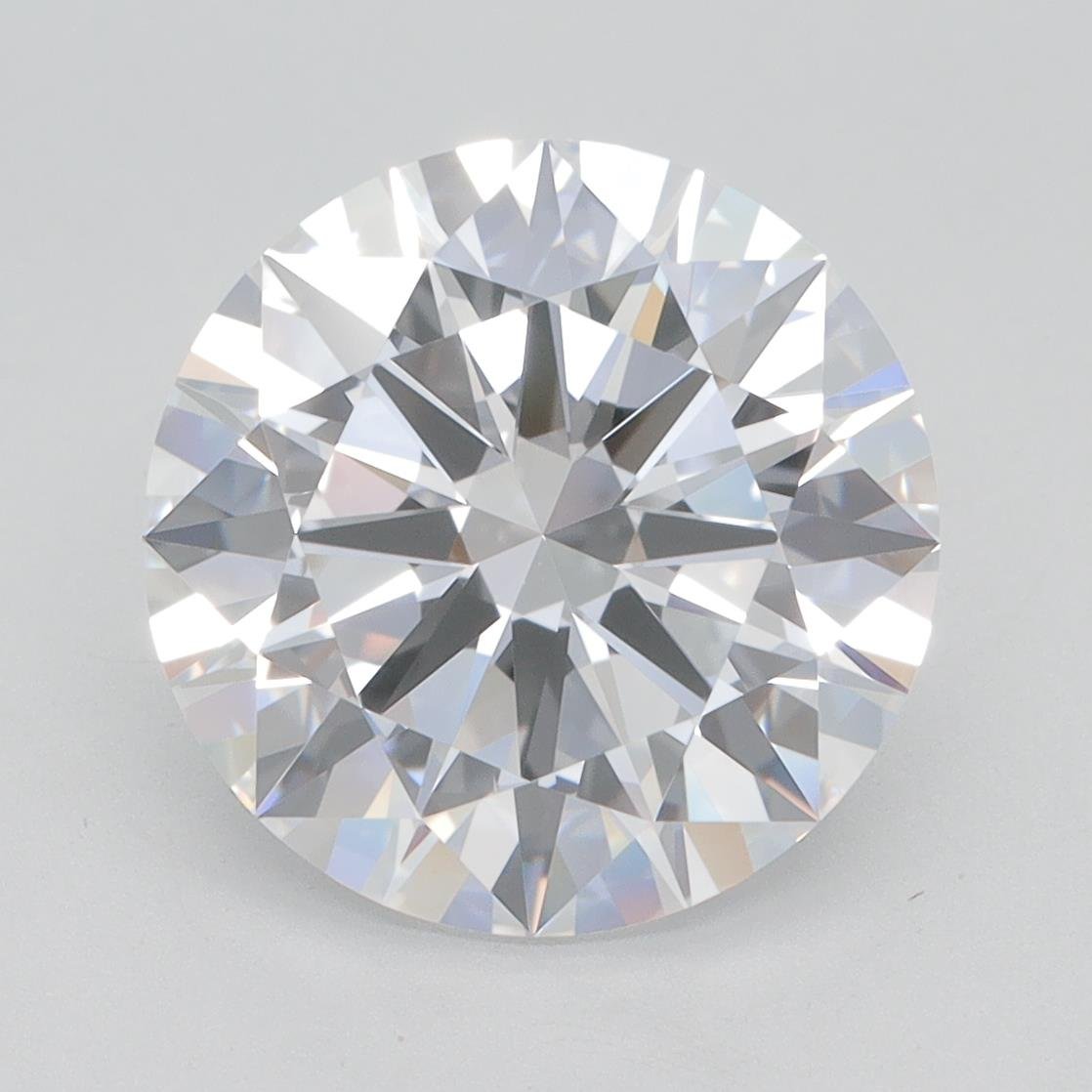 4.51ct D VVS2 Rare Carat Ideal Cut Round Lab Grown Diamond