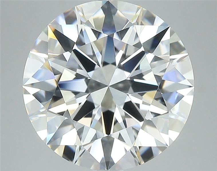 5.09ct F VVS1 Rare Carat Ideal Cut Round Diamond