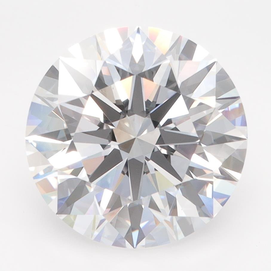 4.04ct D FL Rare Carat Ideal Cut Round Lab Grown Diamond