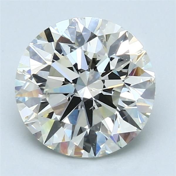 3.01ct I SI1 Rare Carat Ideal Cut Round Diamond