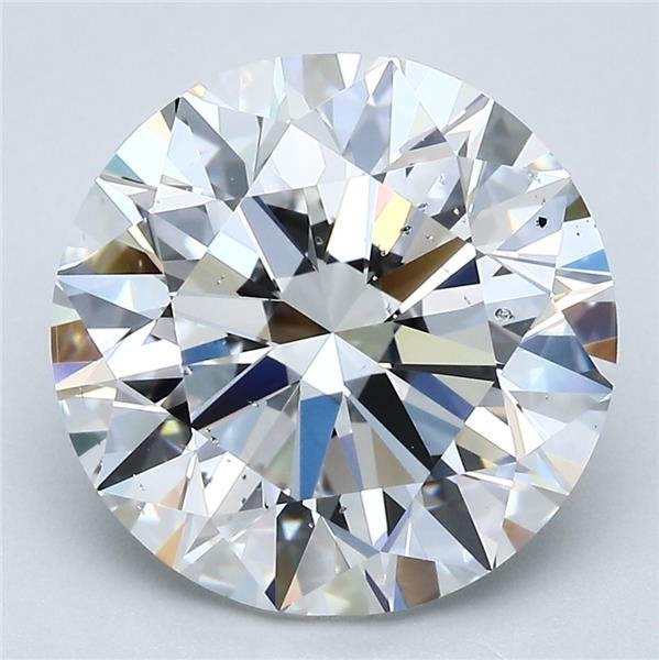 6.02ct D SI1 Rare Carat Ideal Cut Round Diamond