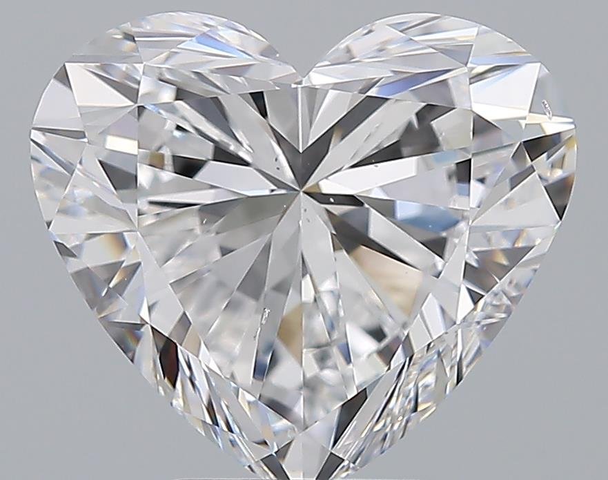 5.01ct D SI1 Rare Carat Ideal Cut Heart Diamond