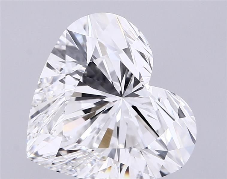 5.09ct E VS2 Rare Carat Ideal Cut Heart Lab Grown Diamond
