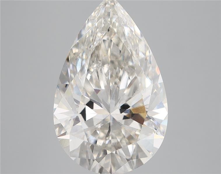 3.58ct H VS2 Rare Carat Ideal Cut Pear Lab Grown Diamond