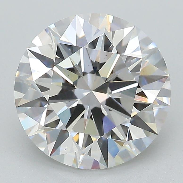 3.08ct F VS1 Rare Carat Ideal Cut Round Lab Grown Diamond