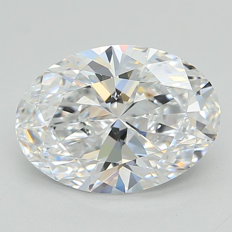 3.03ct D VVS2 Rare Carat Ideal Cut Oval Lab Grown Diamond