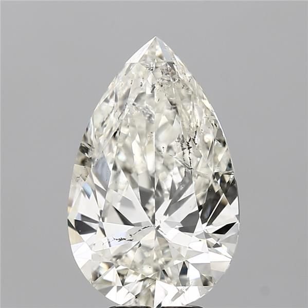 5.13ct J SI2 Rare Carat Ideal Cut Pear Diamond