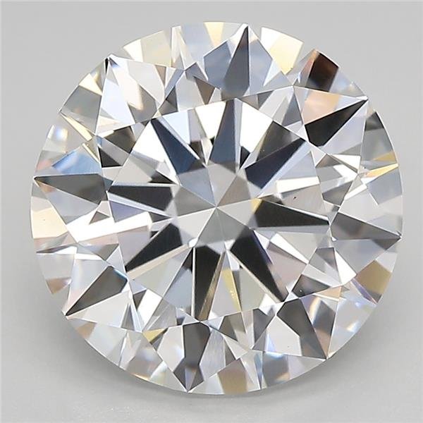 5.05ct F VS1 Rare Carat Ideal Cut Round Lab Grown Diamond