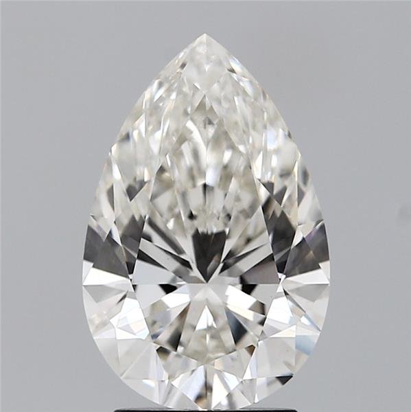 2.78ct H VS1 Rare Carat Ideal Cut Pear Lab Grown Diamond