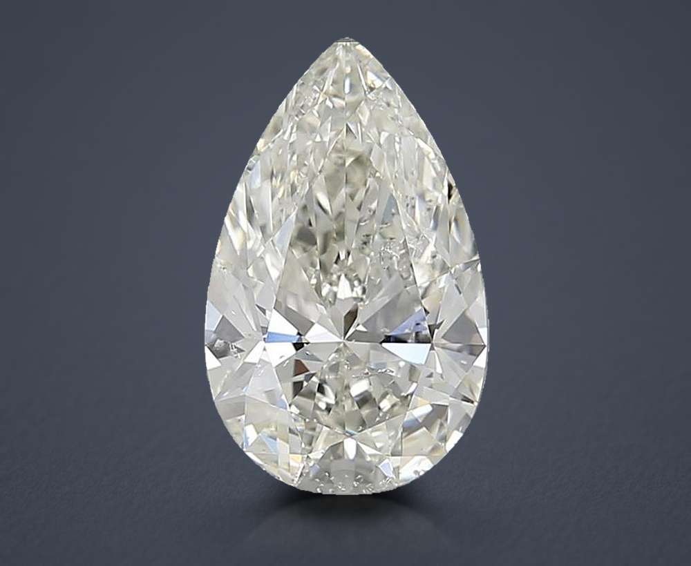 1.72 Carat Pear Natural Diamond