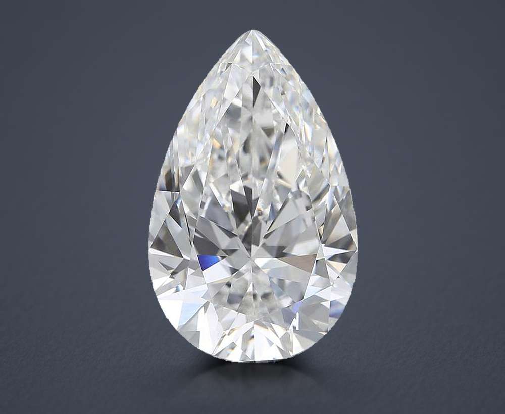 6.55 Carat Pear Lab Diamond