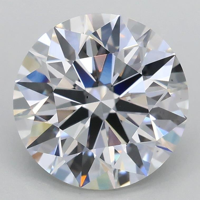 2.58ct D VS2 Rare Carat Ideal Cut Round Lab Grown Diamond