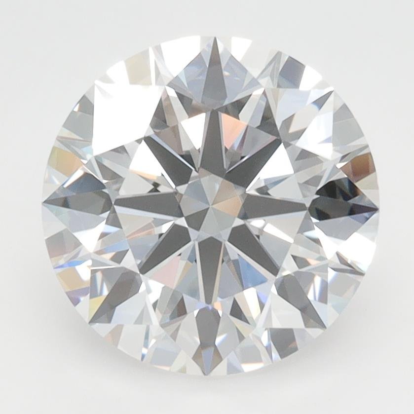 3.08ct D VVS1 Rare Carat Ideal Cut Round Lab Grown Diamond