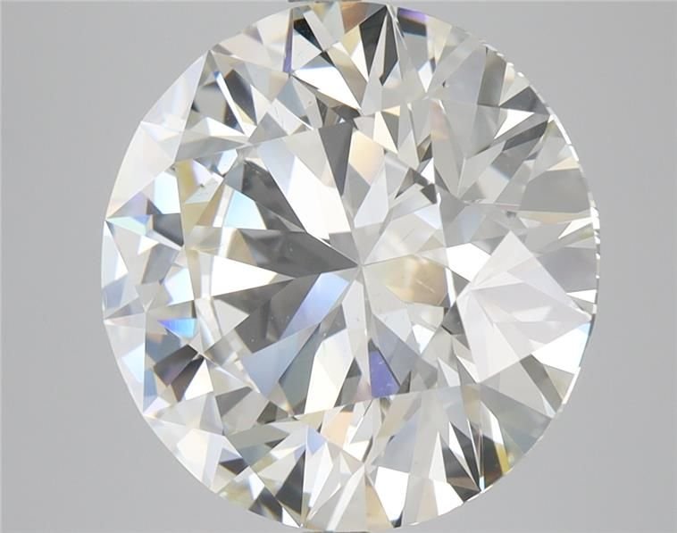 7.07ct J SI1 Rare Carat Ideal Cut Round Diamond