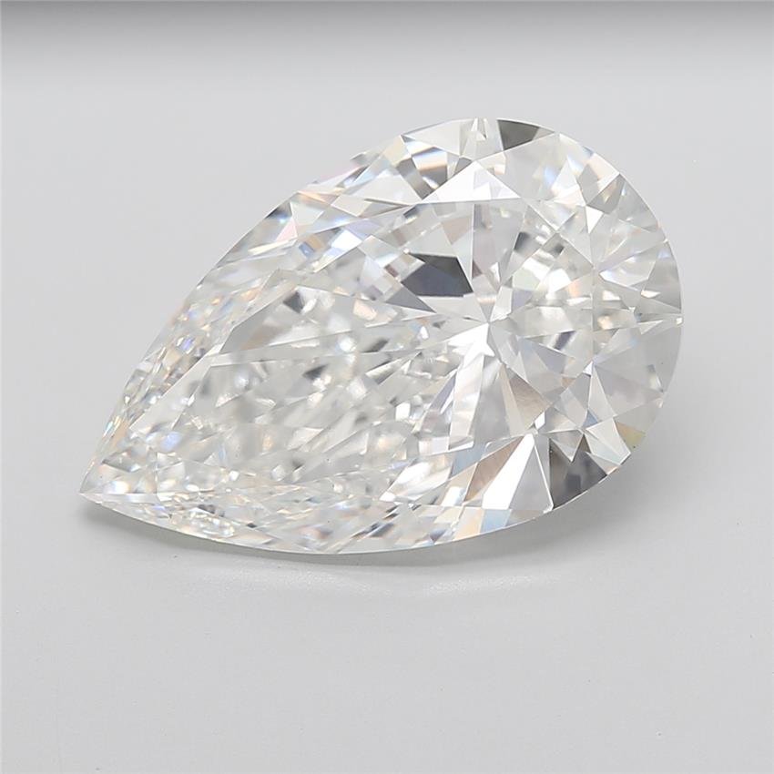 16.03ct F VS1 Rare Carat Ideal Cut Pear Lab Grown Diamond
