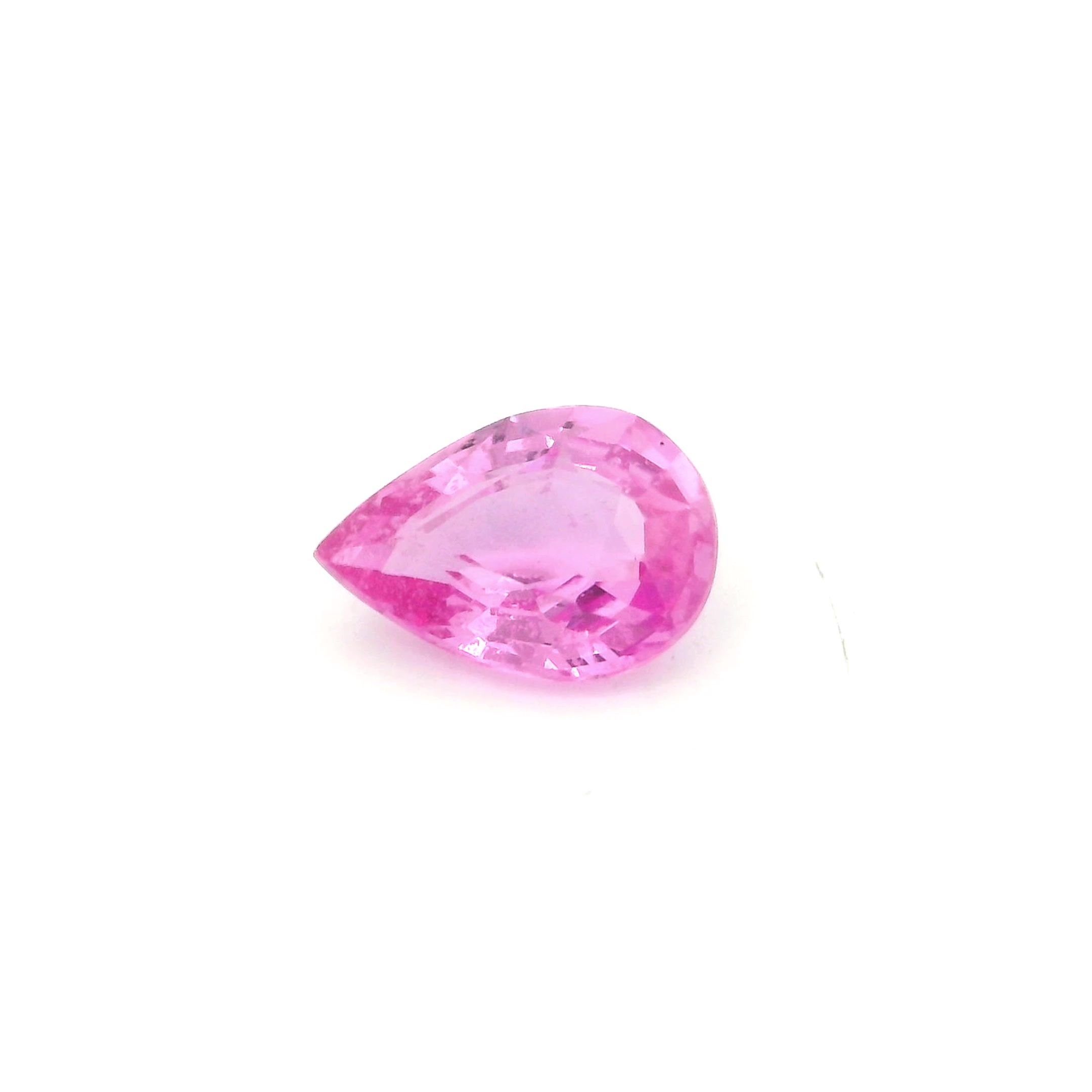 0.81 Carat Pink Pear Sapphire