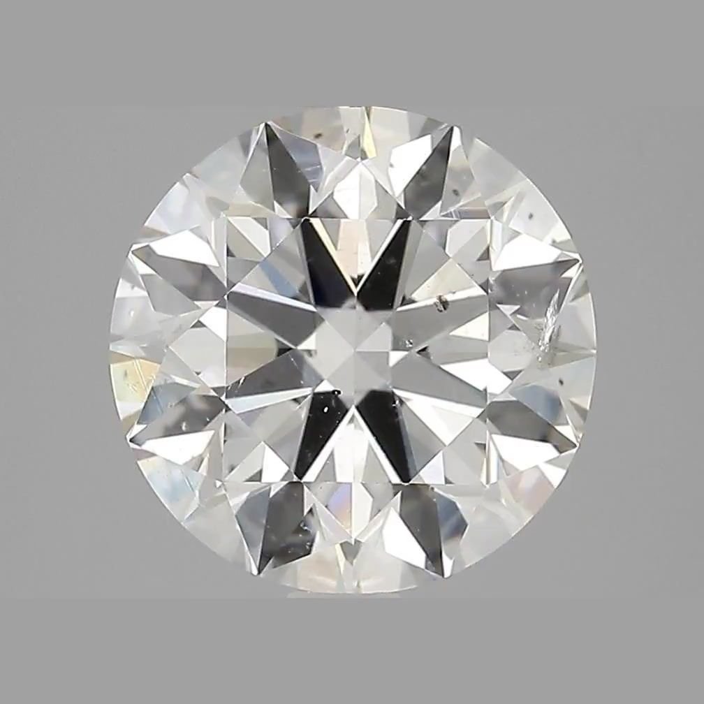 4.01ct J SI2 Rare Carat Ideal Cut Round Diamond