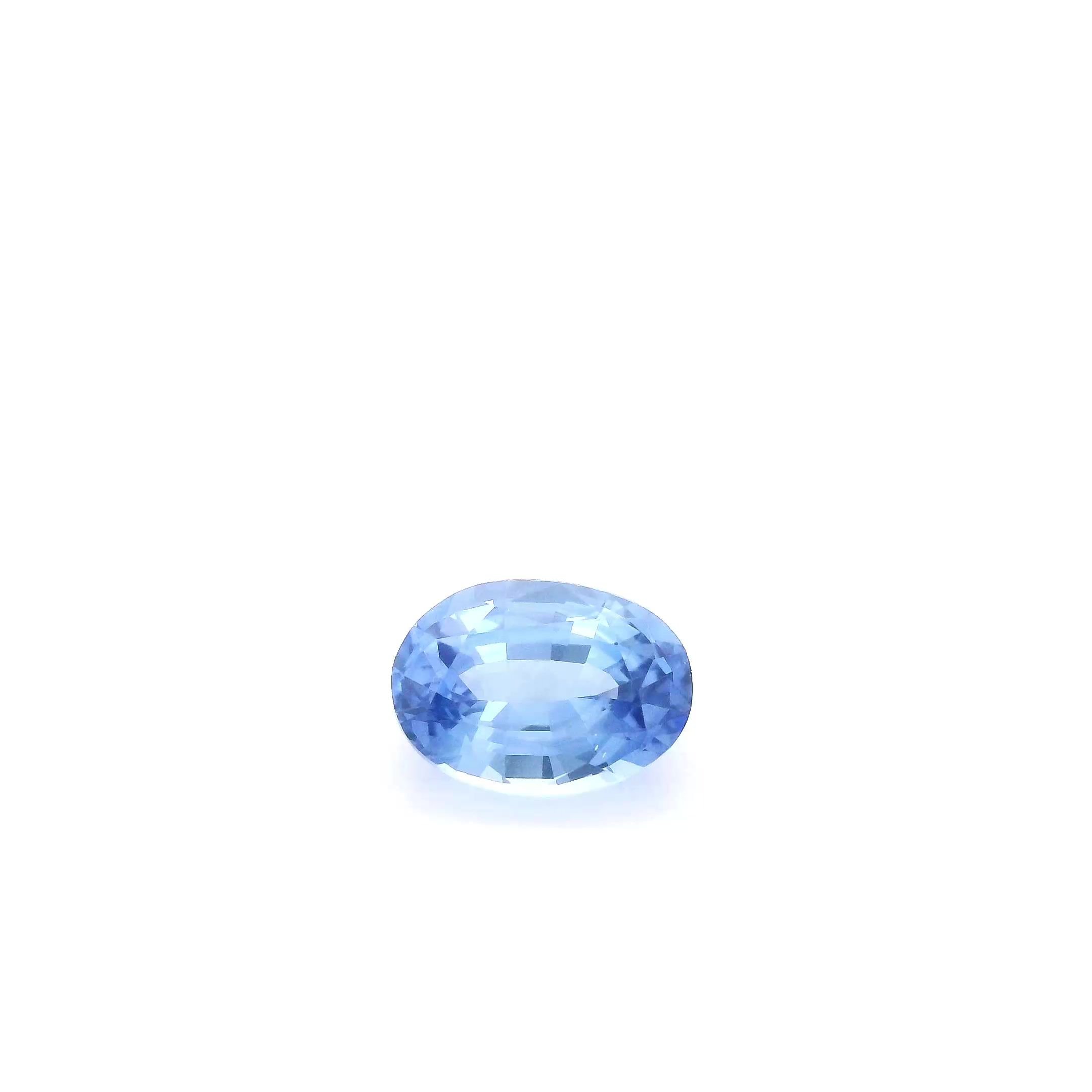 1.10 Carat Blue Oval Sapphire