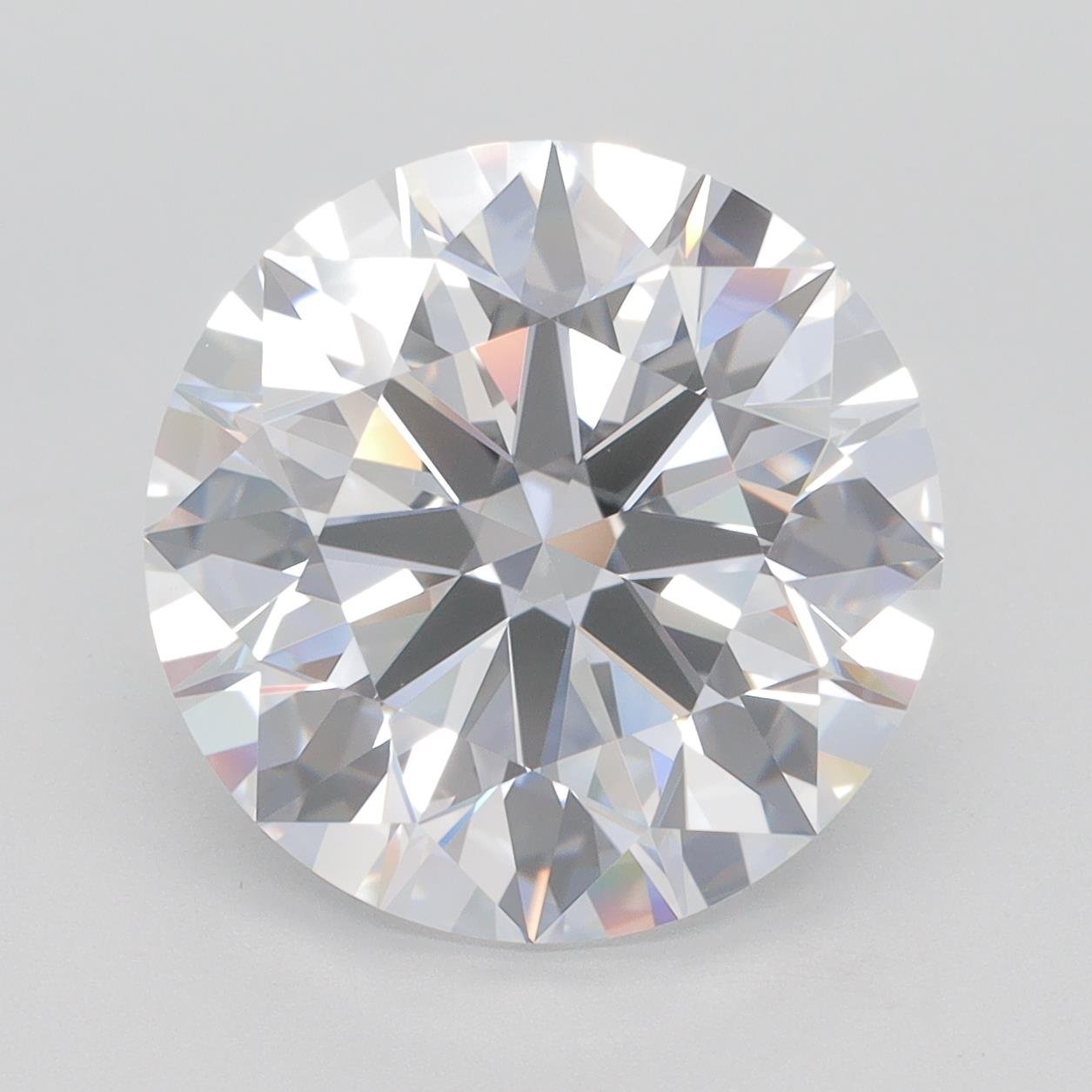 6.66ct D VVS2 Rare Carat Ideal Cut Round Lab Grown Diamond