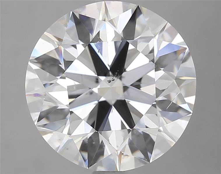 3.08ct D SI1 Rare Carat Ideal Cut Round Diamond