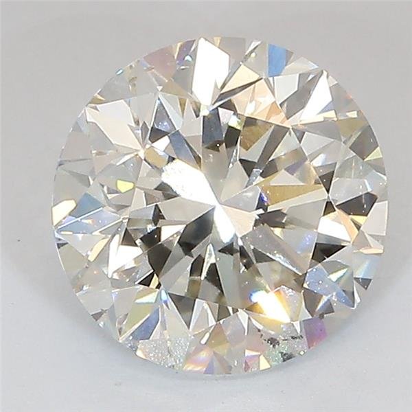 3.01ct J SI1 Very Good Cut Round Lab Grown Diamond